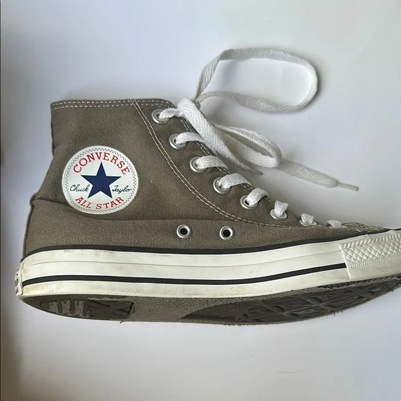 Converse Brown High-Top Sneakers Women’s size 9 - Picture 3 of 6